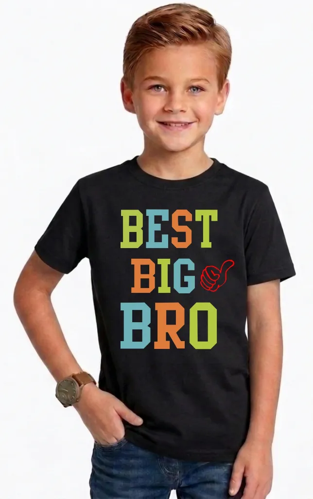 BLack T shirts Best Big bro.webp