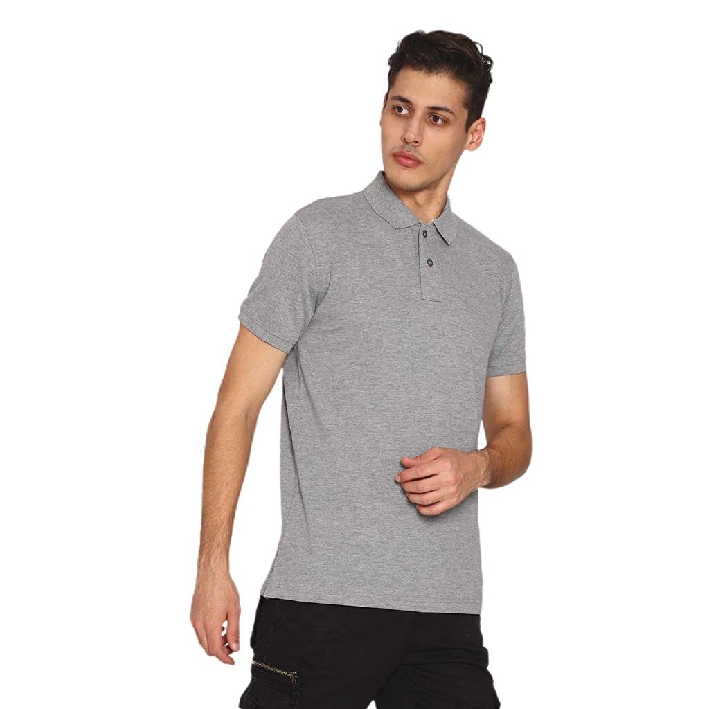 Light Grey Polo neck tees.webp