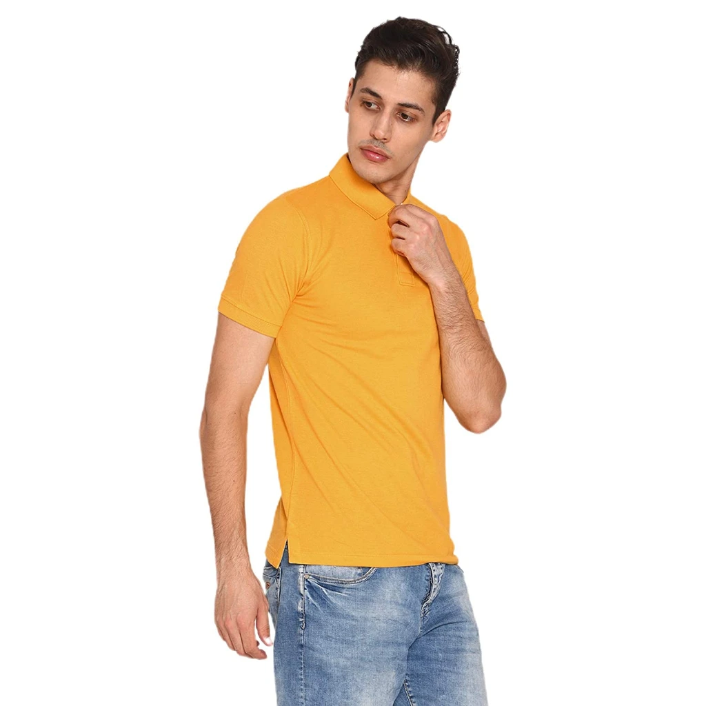 Yellow Polo neck Tees.webp