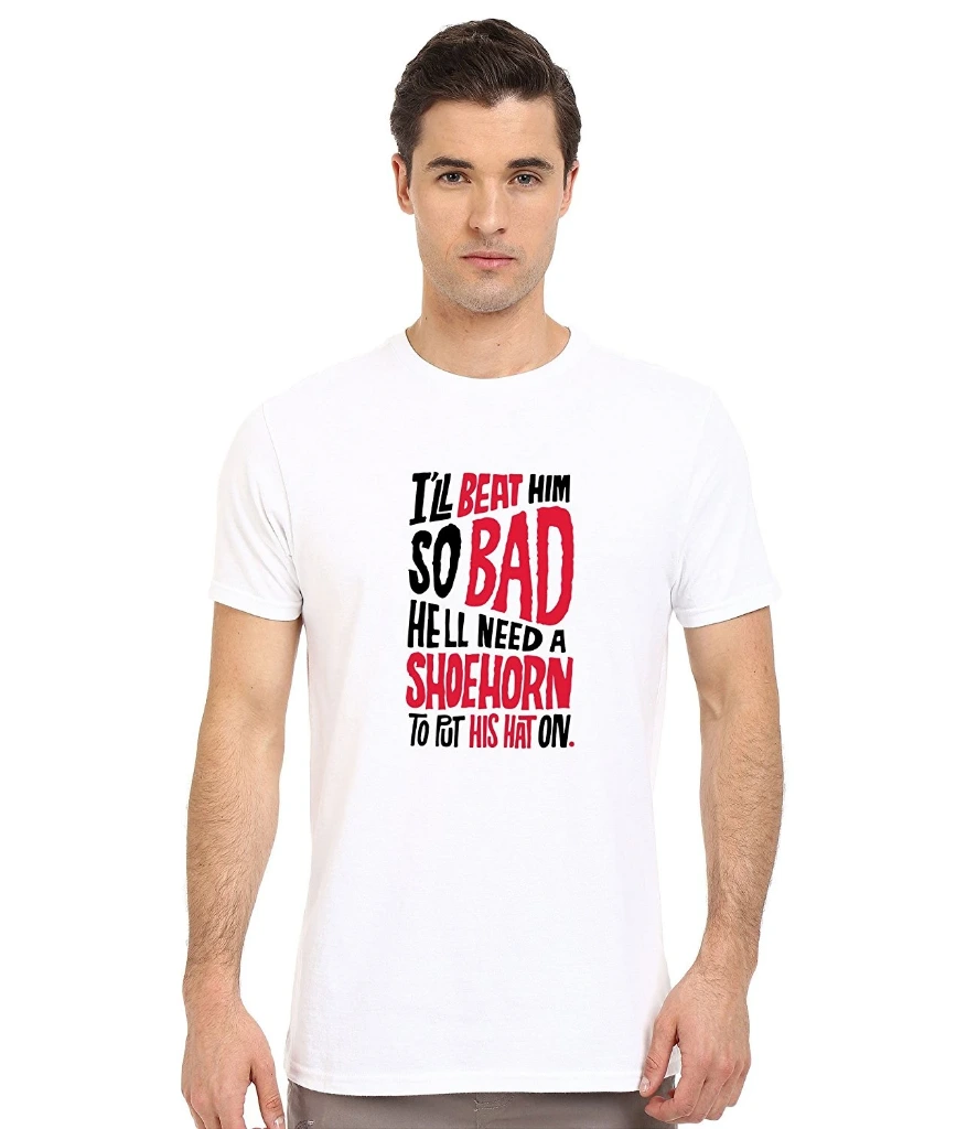 [BWRN12] Double F Round Neck Beat HIM Printed T-Shirts