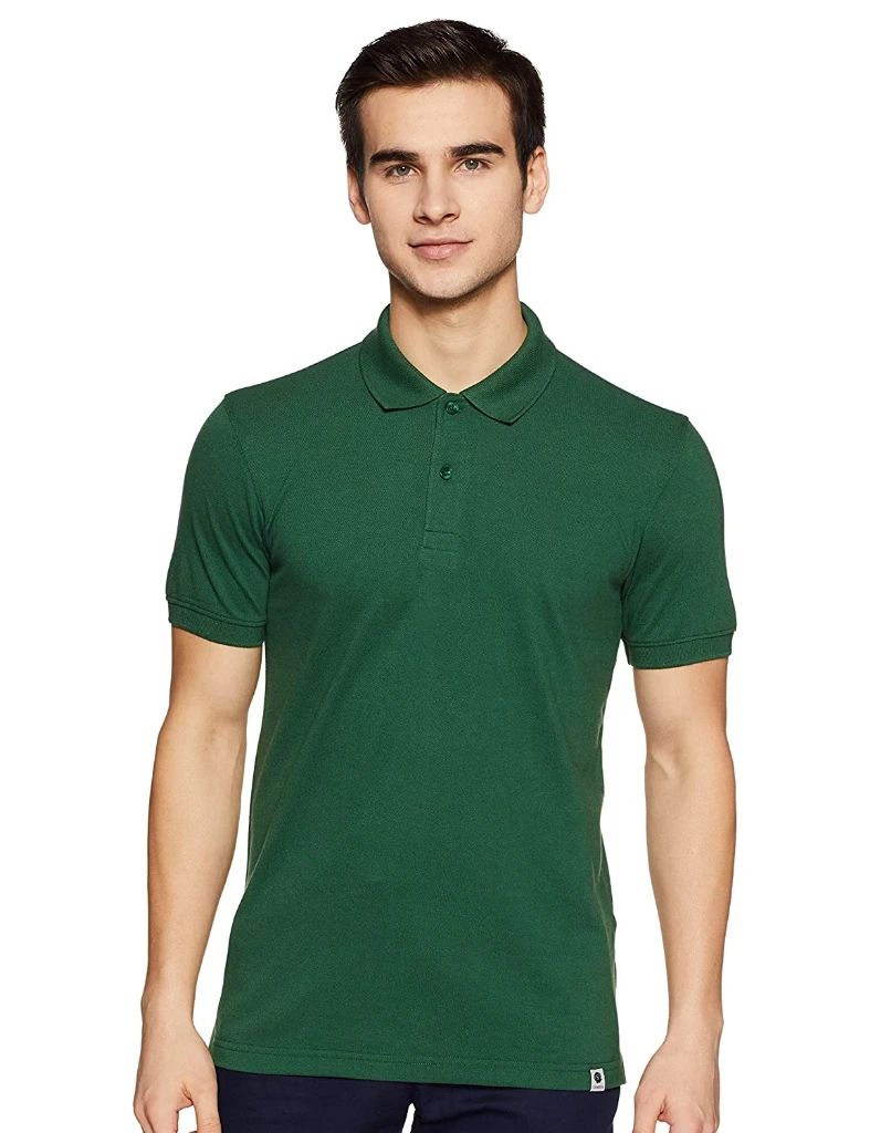 Double F Men's Cotton Polo T-Shirt Half Sleeve Collar  Regular fit T-shirts (Size: S to 2XL)