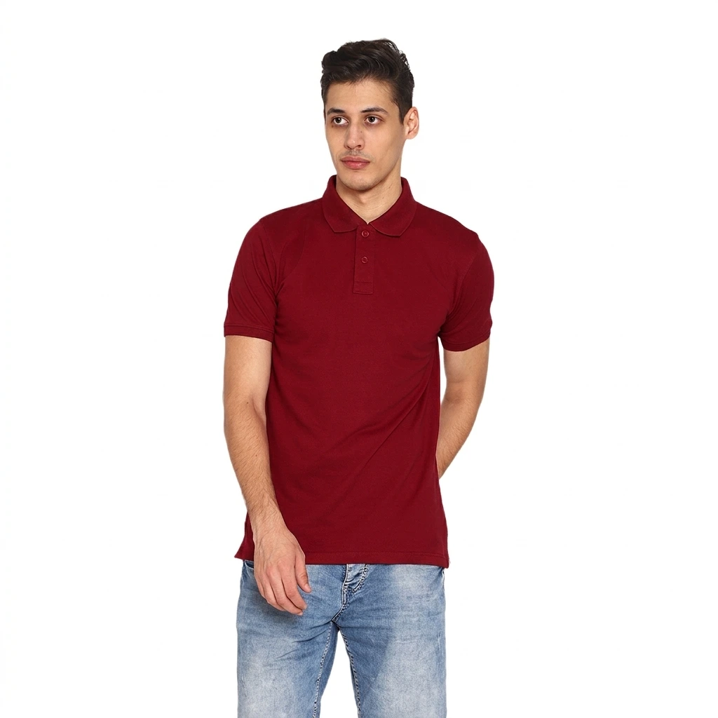 Double F Men's Cotton Polo T-Shirt Half Sleeve Collar  Regular fit T-shirts (Size: S to 2XL)