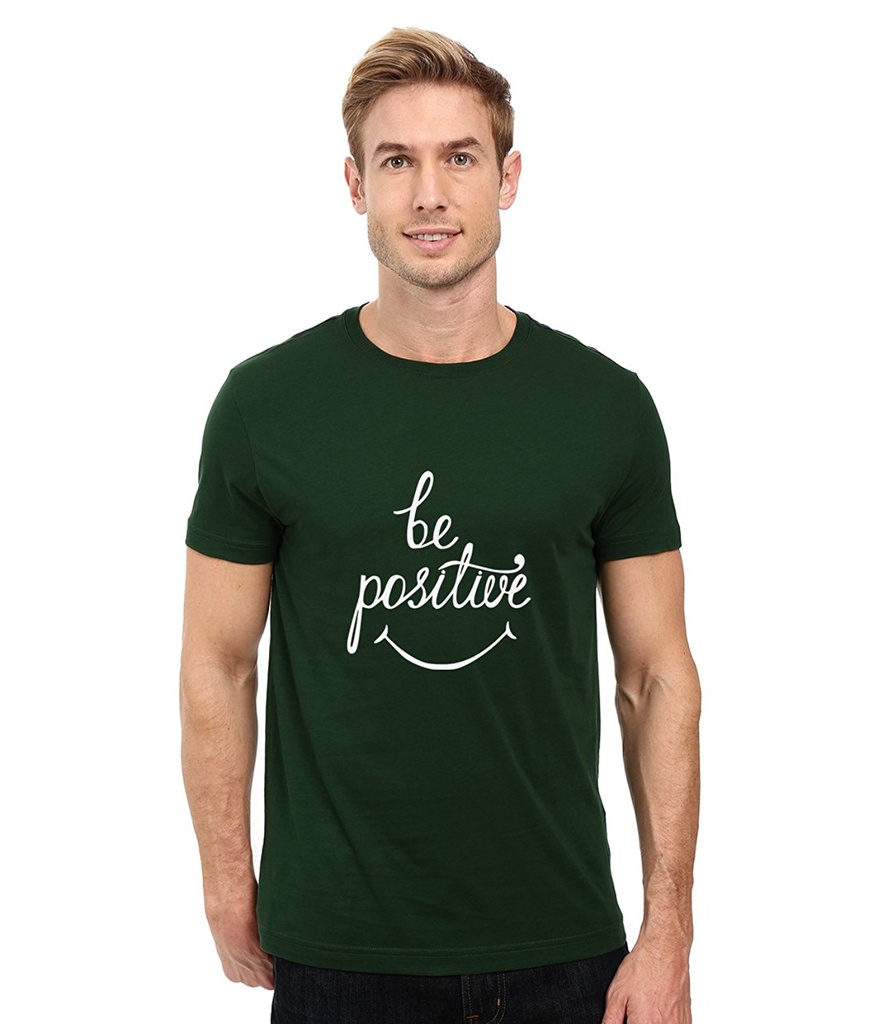 Double F Round Neck BE Positive Printed T-Shirts (copy)