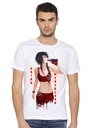 Double F Branded Round Neck Half Sleeve Drink MENSBLOOD Printed T-Shirts