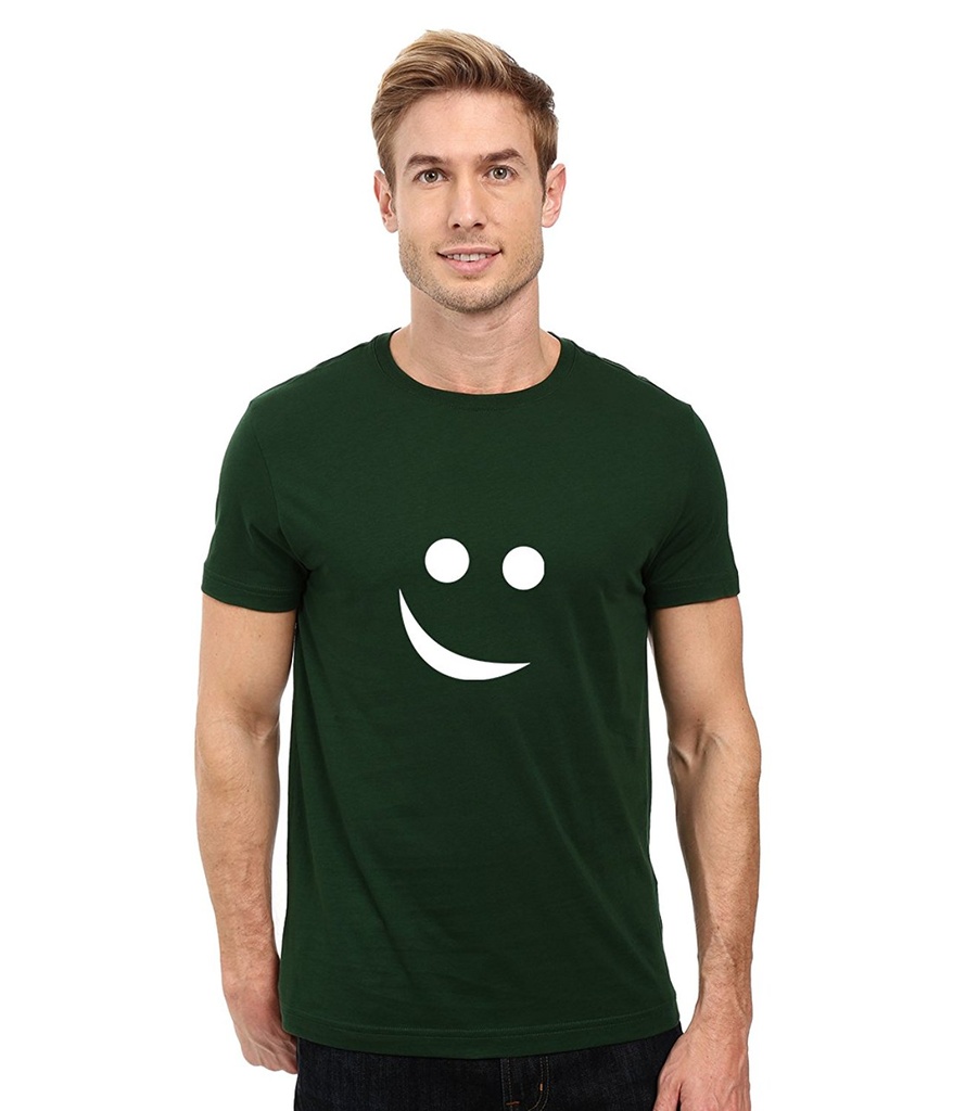 Double F Round Neck Smily FACE FPRINTED T-Shirts