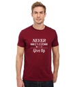 Double F Never Ever GIVE up Printed T-Shirts
