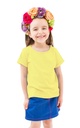 Double F Branded Round Neck Half Sleeve Solid T-Shirt for Girls